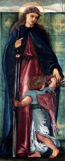 Saint Dorothy préraphaélite Sir Edward Burne Jones Peintures à l'huile